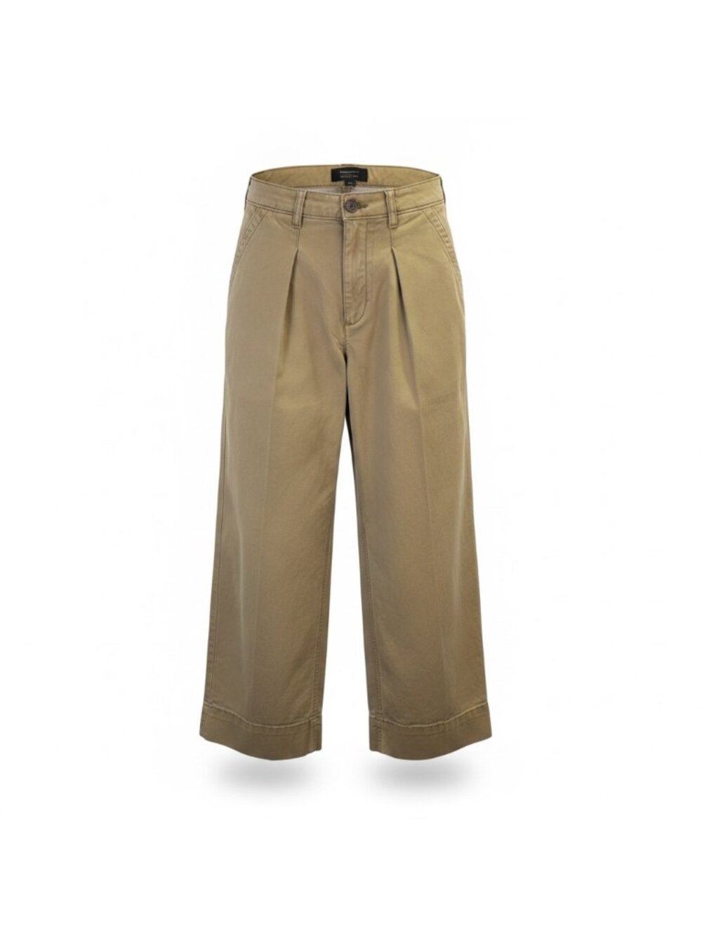 Banana Republic Womens Beige Authentic Chino High Rise Wide Leg Pants Size 6